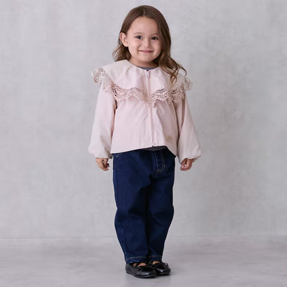 日本童裝 pe#main 荷葉邊風褸 80-130cm 女童款 冬季 TOPS