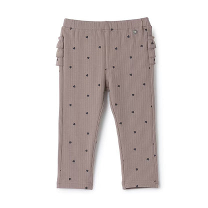 日本童裝 pe#main 抓毛荷葉邊緊身褲 80-120cm 女童款 冬季 PANTS