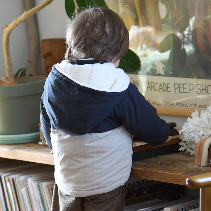 日本童裝 pe#main 2Way 雙面兩著 毛毛風褸 80-130cm 男童款 冬季 (適合初秋、香港平均溫度、寒冷天氣）OUTERWEAR