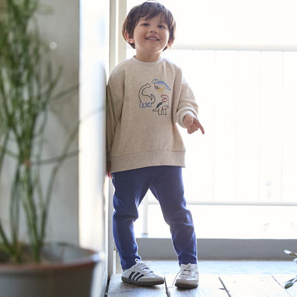 日本童裝 pe#main 【防污系列】蓬鬆緊身褲 80-110cm 男童款 冬季 PANTS