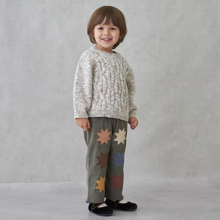 日本童裝 pe#main 圖案貼花長褲 90-120cm 男童款/女童款 冬季 PANTS