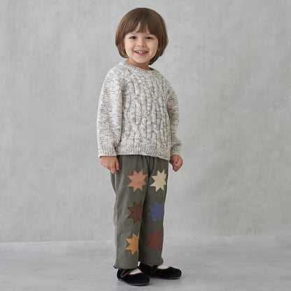 日本童裝 pe#main 圖案貼花長褲 90-120cm 男童款/女童款 冬季 PANTS