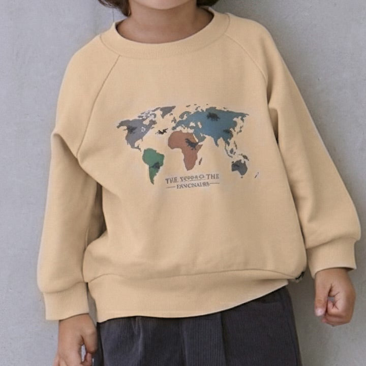 日本童裝 pe#main 印花衛衣 80-130cm 男童款 冬季 TOPS  聖誕紅/新年紅