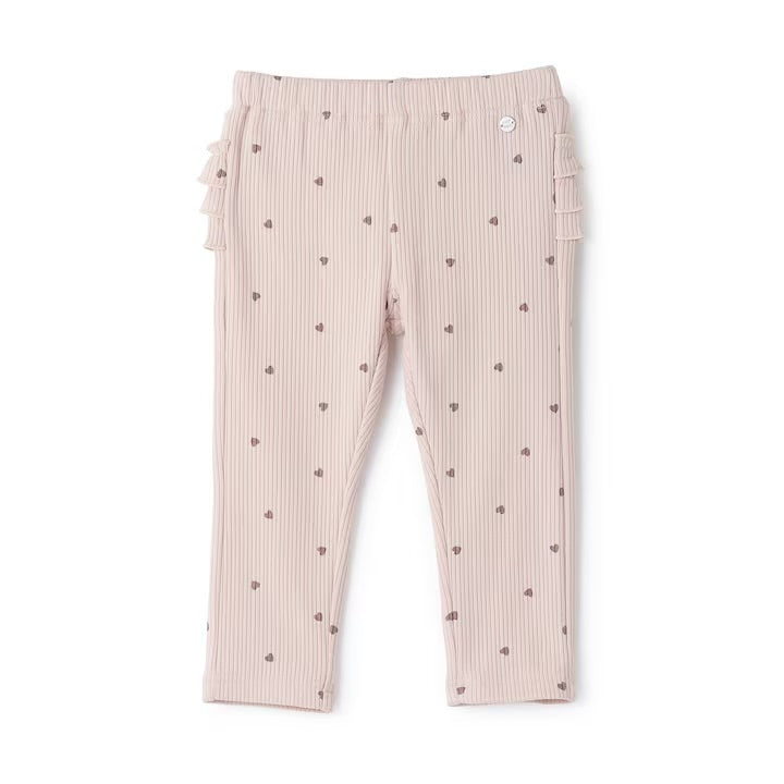 日本童裝 pe#main 抓毛荷葉邊緊身褲 80-120cm 女童款 冬季 PANTS