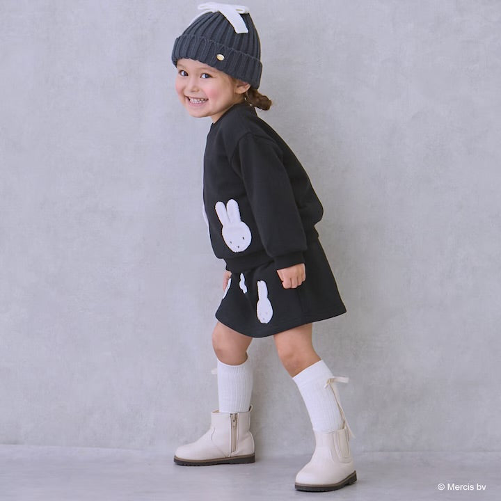 日本童裝 pe#main x miffy 毛毛圖案短裙 80-130cm 女童款 冬季 SKIRTS