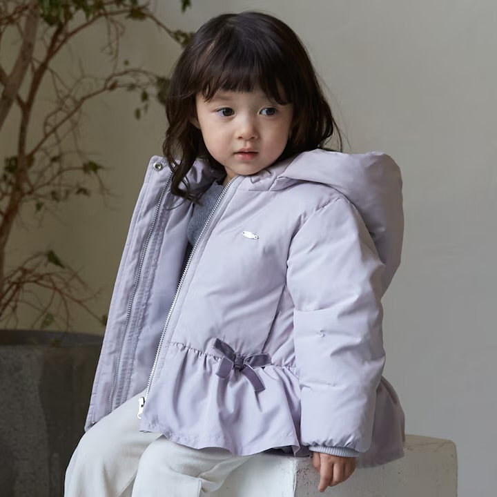 日本童裝 pe#main 荷葉邊羽絨外套 80-130cm 女童款 冬季 (適合寒冷天氣、溫度低天氣及落雪）OUTERWEAR
