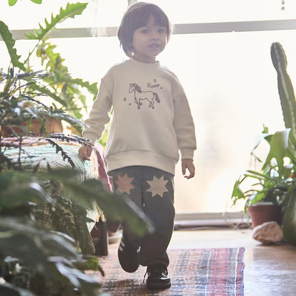 日本童裝 pe#main 刺繡圖案衛衣 80-130cm 男童款 冬季 TOPS