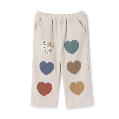 日本童裝 pe#main 圖案貼花長褲 90-120cm 男童款/女童款 冬季 PANTS