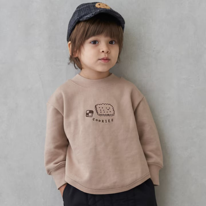 日本童裝 pe#main 抓毛刺繡衛衣 80-130cm 男童款 冬季 TOPS