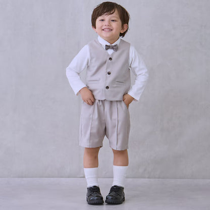 日本童裝 pe#main 西裝背心 90-130cm 男童款 冬季 TOPS 面試/宴會/表演