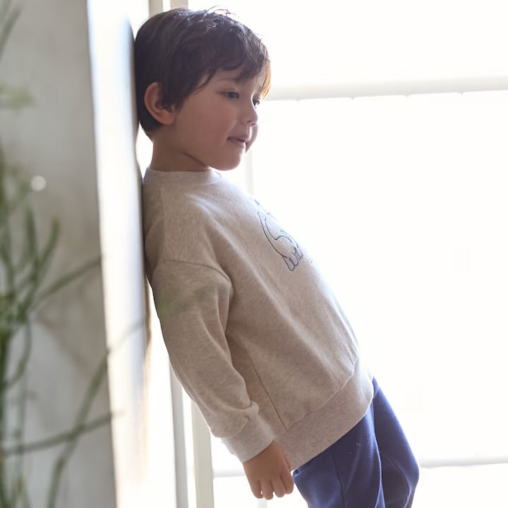 日本童裝 pe#main 刺繡圖案衛衣 80-130cm 男童款 冬季 TOPS
