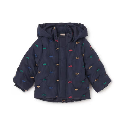 日本童裝 pe#main 刺繡絎縫夾棉外套 80-130cm 男童款 冬季 (適合香港平均溫度、寒冷天氣）OUTERWEAR