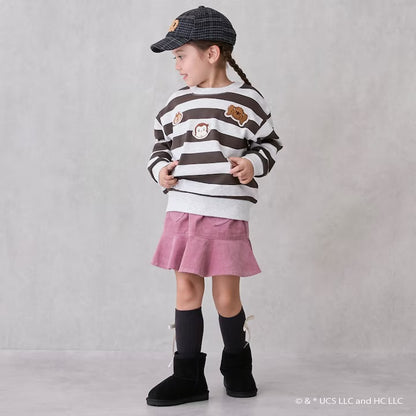 日本童裝 pe#main x Curious George 補丁衛衣 80-130cm 男童款/女童款 冬季 TOPS