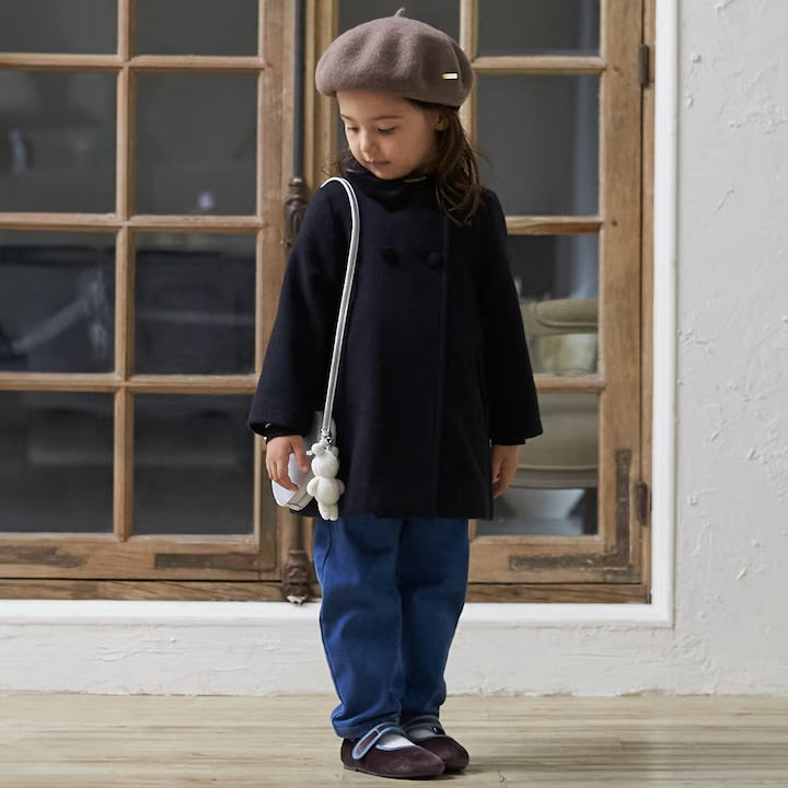 日本童裝 pe#main 雙排扣大褸 90-130cm 親子裝 女童款 冬季 (適合香港平均溫度、寒冷天氣、溫度低天氣）OUTERWEAR 面試/宴會/表演