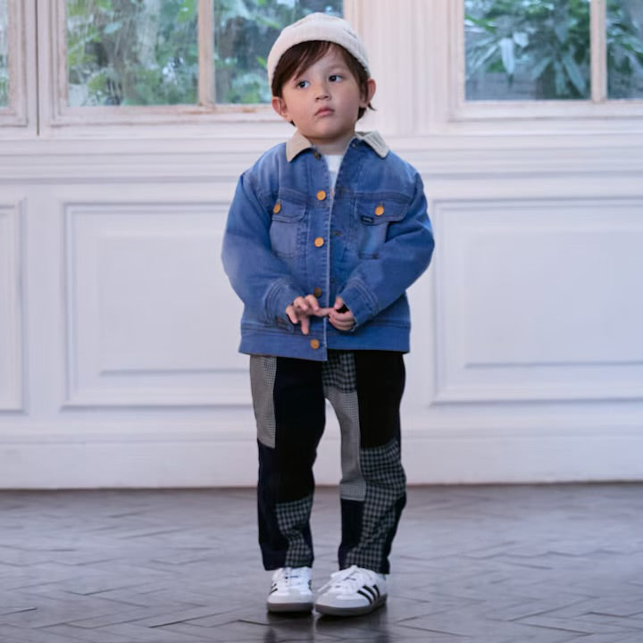 日本童裝 pe#main 拼布長褲 80-130cm 男童款 冬季 PANTS