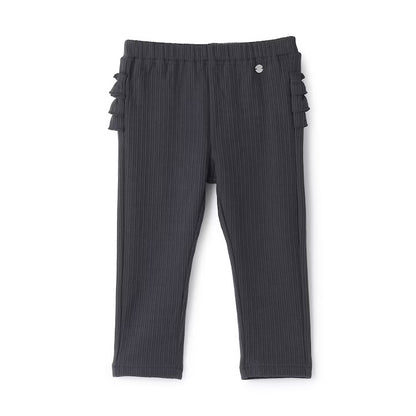 日本童裝 pe#main 抓毛荷葉邊緊身褲 80-120cm 女童款 冬季 PANTS