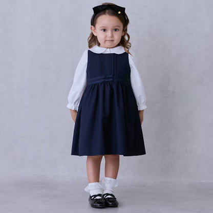 日本童裝 pe#main 蝴蝶結背心裙 90-130cm 女童款 冬季 DRESSES 面試/宴會/表演