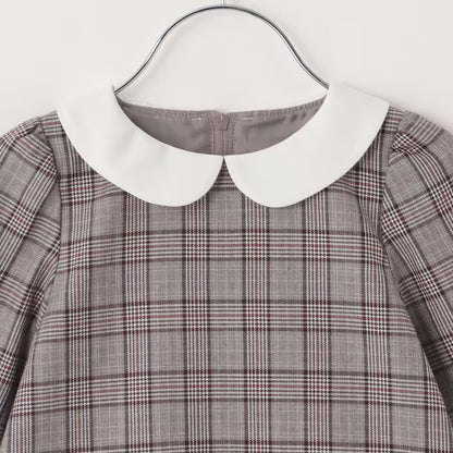 日本童裝 pe#main 翻領禮服連身裙 90-130cm 女童款 冬季 DRESSES 面試/宴會/表演