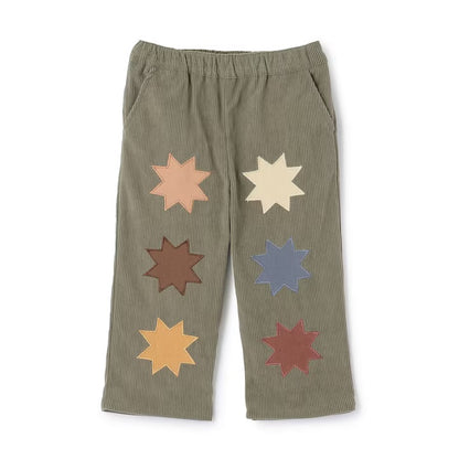 日本童裝 pe#main 圖案貼花長褲 90-120cm 男童款/女童款 冬季 PANTS