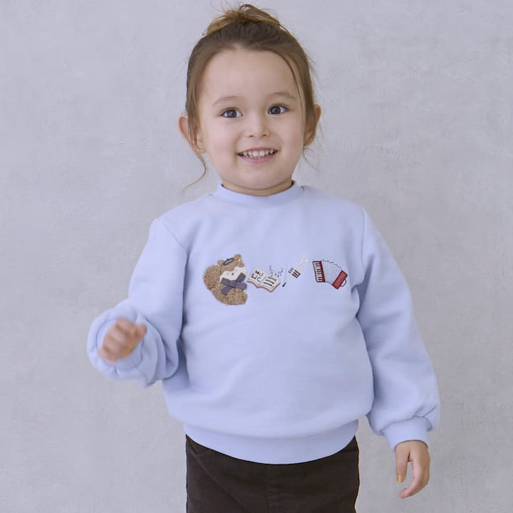 日本童裝 pe#main 貼花圖案衛衣 80-130cm 女童款 冬季 TOPS