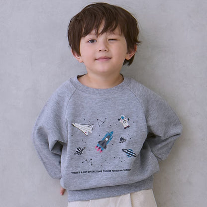 日本童裝 pe#main 印花衛衣 80-130cm 男童款 冬季 TOPS  聖誕紅/新年紅