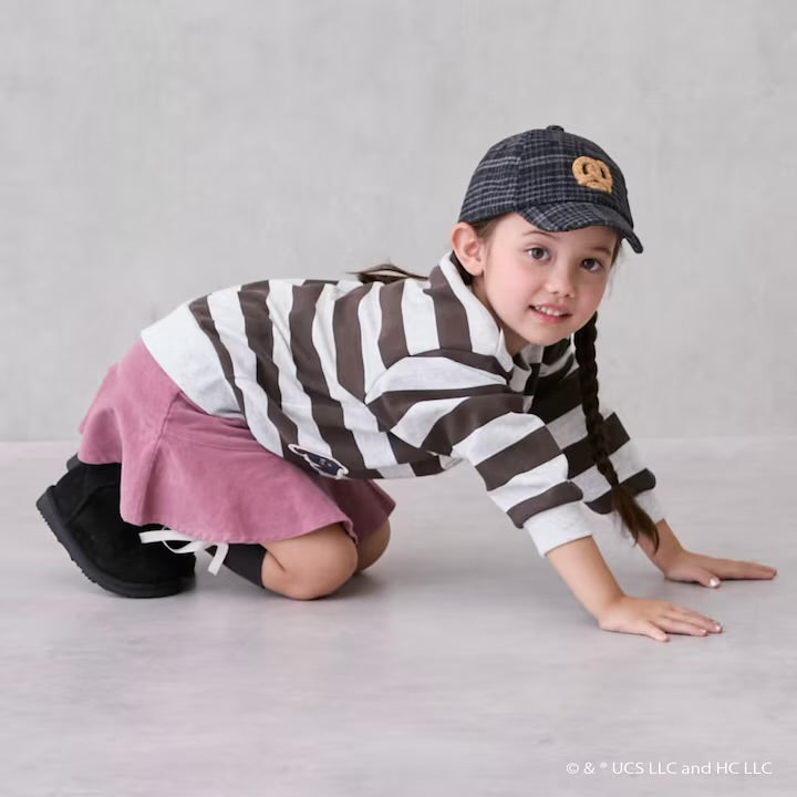 日本童裝 pe#main x Curious George 補丁衛衣 80-130cm 男童款/女童款 冬季 TOPS