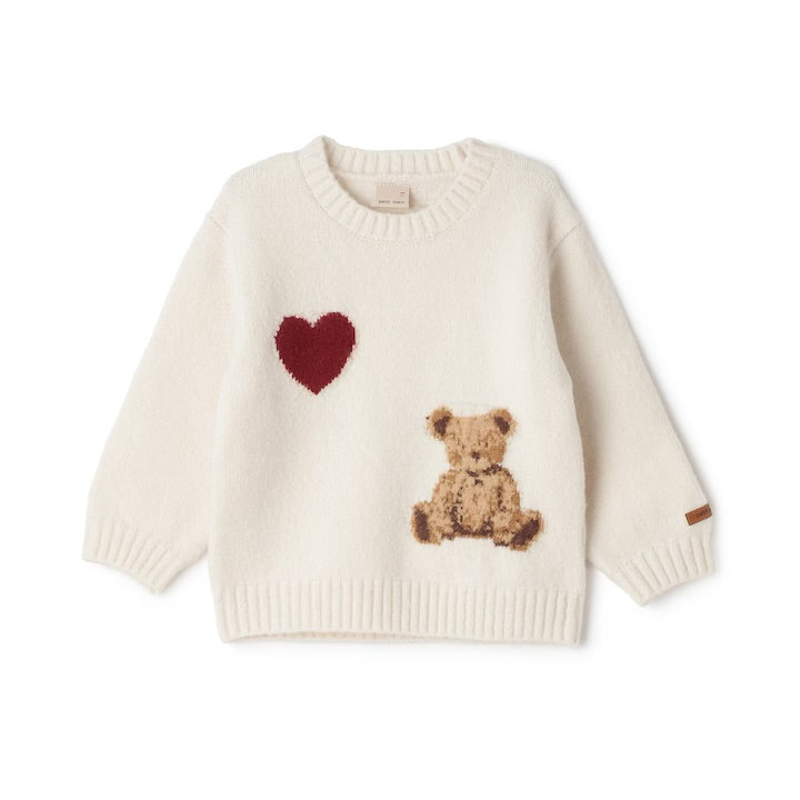 日本童裝 pe#main 針織熊仔毛衣 80-130cm 女童款 冬季 TOPS