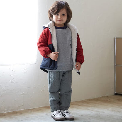 日本童裝 pe#main 2Way 雙面兩著 毛毛風褸 80-130cm 男童款 冬季 (適合初秋、香港平均溫度、寒冷天氣）OUTERWEAR