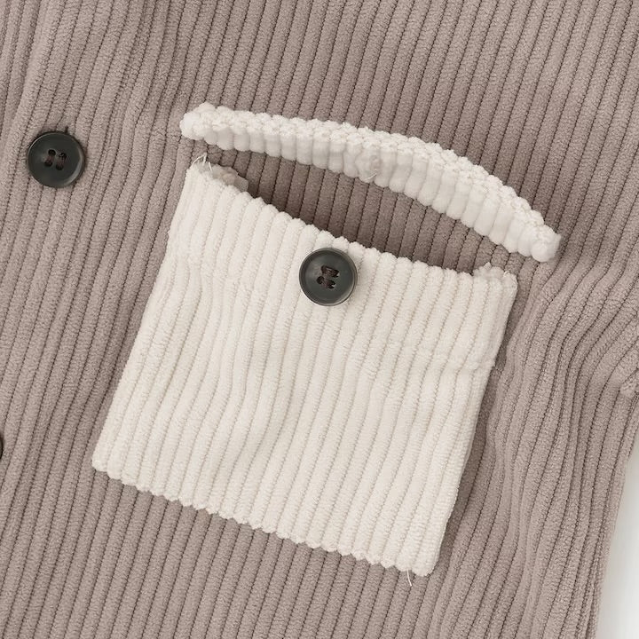 日本童裝 pe#main 燈芯絨/格紋圖案混搭襯衫 80-130cm 男童款 冬季 TOPS