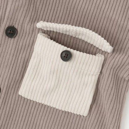 日本童裝 pe#main 燈芯絨/格紋圖案混搭襯衫 80-130cm 男童款 冬季 TOPS