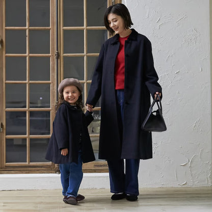 日本童裝 pe#main 雙排扣大褸 90-130cm 親子裝 女童款 冬季 (適合香港平均溫度、寒冷天氣、溫度低天氣）OUTERWEAR 面試/宴會/表演