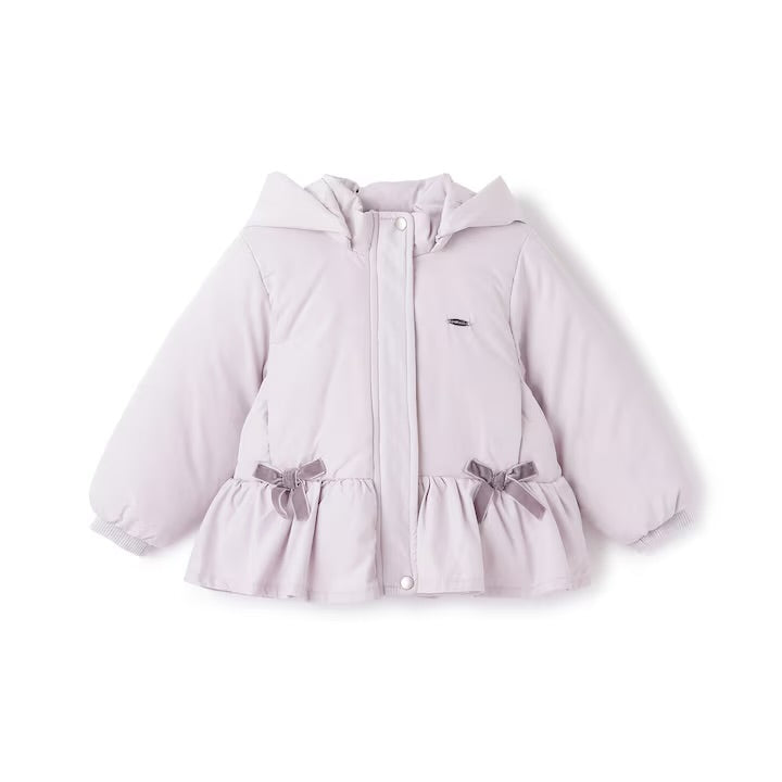 日本童裝 pe#main 荷葉邊羽絨外套 80-130cm 女童款 冬季 (適合寒冷天氣、溫度低天氣及落雪）OUTERWEAR