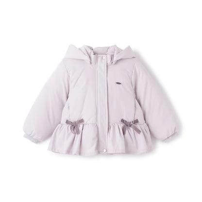日本童裝 pe#main 荷葉邊羽絨外套 80-130cm 女童款 冬季 (適合寒冷天氣、溫度低天氣及落雪）OUTERWEAR