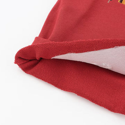 日本童裝 pe#main 車車刺繡衛衣 80-130cm 男童款 冬季 TOPS 聖誕紅/新年紅