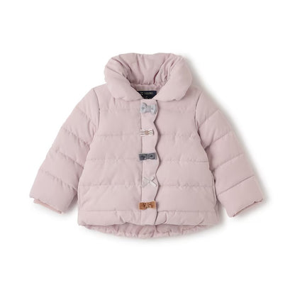 日本童裝 pe#main 蝴蝶結夾棉外套 80-130cm 女童款 冬季 (適合香港平均溫度、寒冷天氣、溫度低天氣）OUTERWEAR