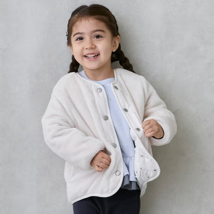 日本童裝 pe#main 2Way 雙面兩著 夾棉燙金外套 80-130cm 女童款 冬季 (適合初秋、香港平均溫度、寒冷天氣）OUTERWEAR