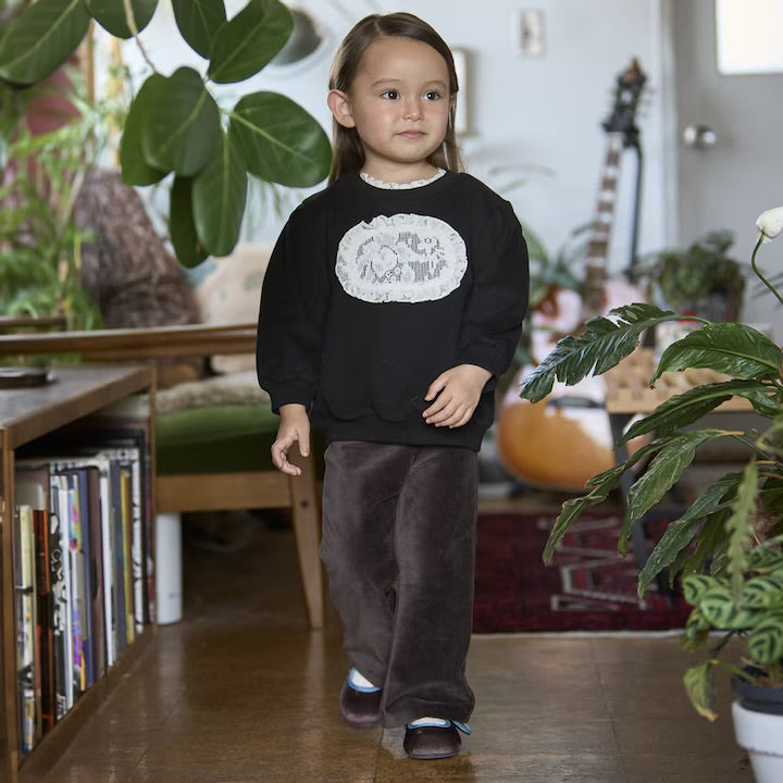 日本童裝 pe#main 毛絨絨喇叭褲 80-130cm 女童款 冬季 PANTS