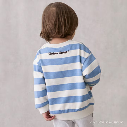 日本童裝 pe#main x Curious George 補丁衛衣 80-130cm 男童款/女童款 冬季 TOPS