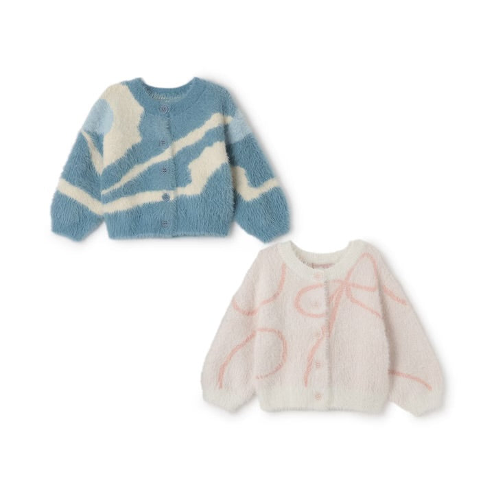 日本童裝 pe#main 毛絨針織外套 80-130cm 女童款 冬季 OUTERWEAR