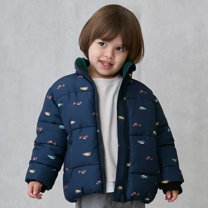 日本童裝 pe#main 防水 夾棉外套 80-130cm 男童款/女童款 冬季 (適合寒冷天氣、溫度低天氣）OUTERWEAR 聖誕紅/新年紅