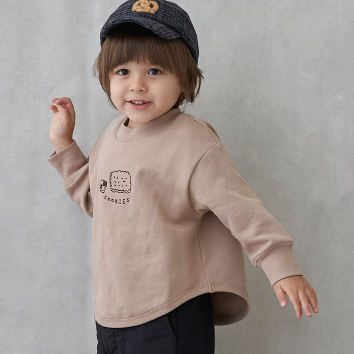 日本童裝 pe#main 抓毛刺繡衛衣 80-130cm 男童款 冬季 TOPS