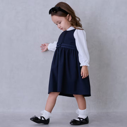 日本童裝 pe#main 蝴蝶結背心裙 90-130cm 女童款 冬季 DRESSES 面試/宴會/表演