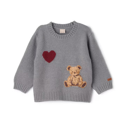 日本童裝 pe#main 針織熊仔毛衣 80-130cm 女童款 冬季 TOPS