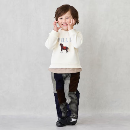 日本童裝 pe#main 拼布長褲 80-130cm 男童款 冬季 PANTS