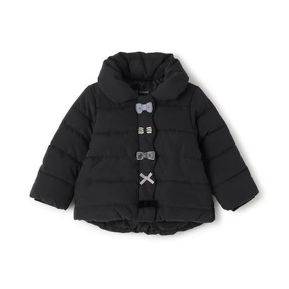 日本童裝 pe#main 蝴蝶結夾棉外套 80-130cm 女童款 冬季 (適合香港平均溫度、寒冷天氣、溫度低天氣）OUTERWEAR