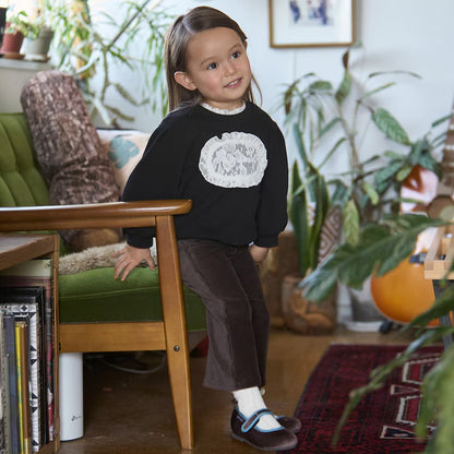 日本童裝 pe#main 毛絨絨喇叭褲 80-130cm 女童款 冬季 PANTS