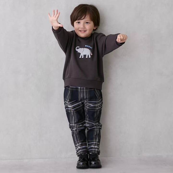 日本童裝 pe#main 動物衛衣 80-130cm 男童款 冬季 TOPS