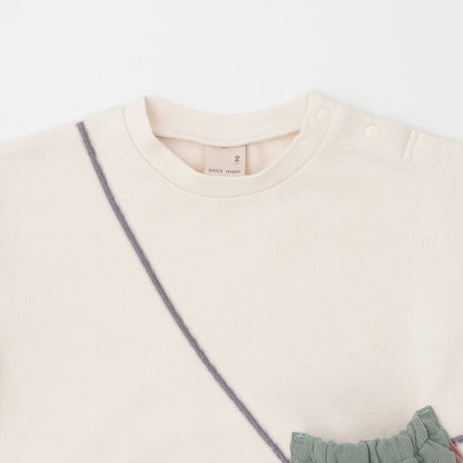 日本童裝 pe#main 抓毛士多啤梨手袋衛衣 80-130cm 女童款 冬季 TOPS