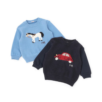 日本童裝 pe#main 針織毛衣 80-130cm 男童款 冬季 TOPS