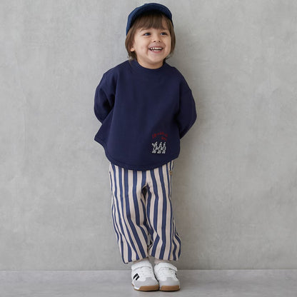 日本童裝 pe#main 抓毛刺繡衛衣 80-130cm 男童款 冬季 TOPS